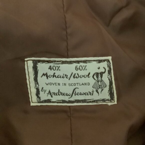 ANDREW STEWART TARTAN VINTAGE MAXI WOOL MOHAIR SKIRT - Picture 9 of 10